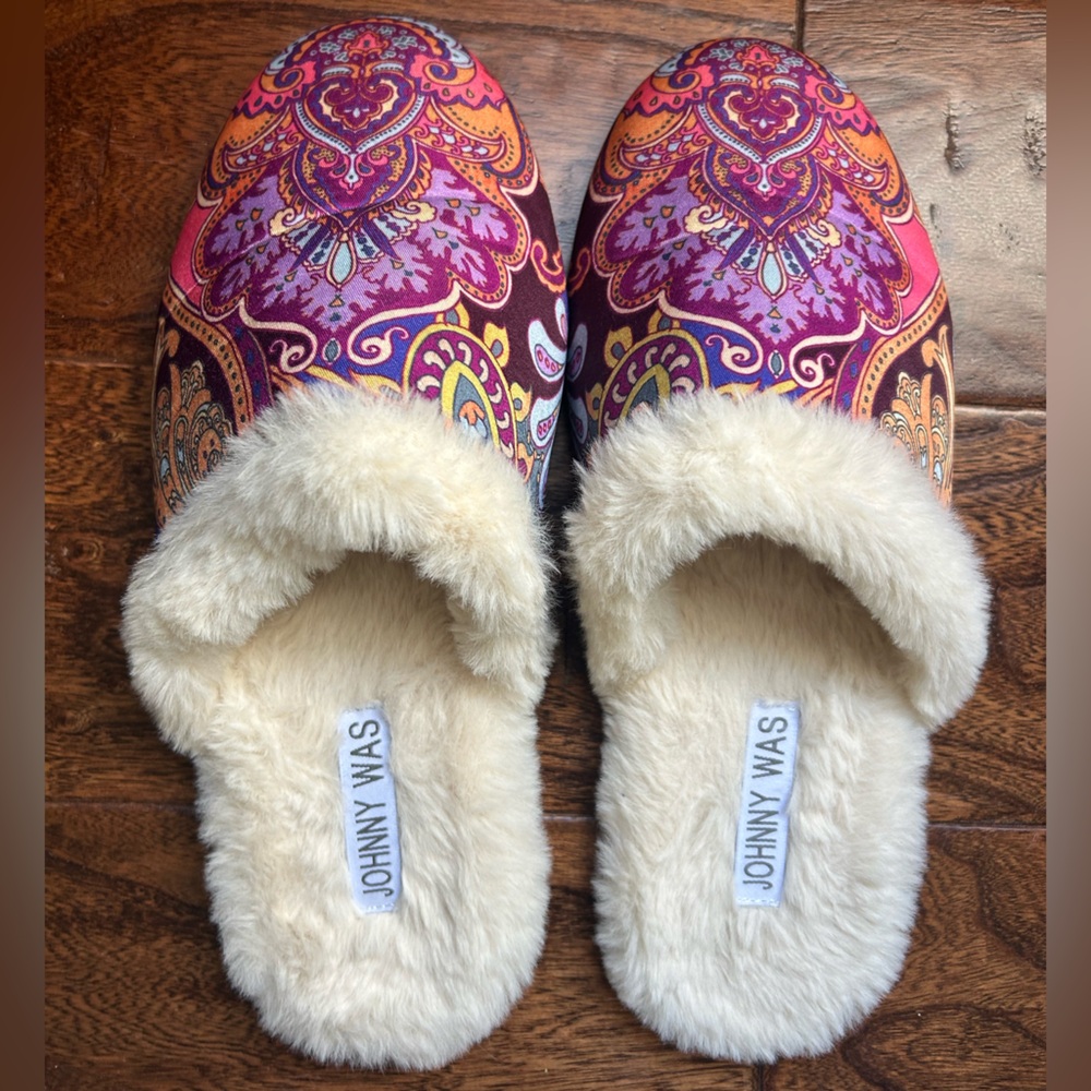 Johnny Was Vibrant Paisley Women's Slippers